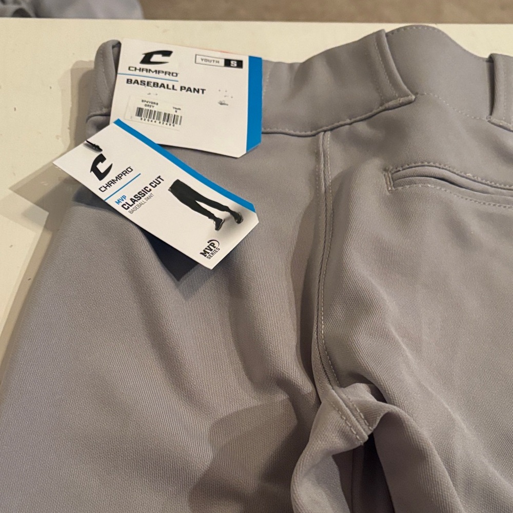 NWT Champro Gray Baseball Pants